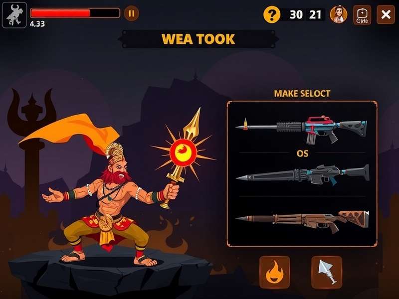 Maratha Warrior Champ game screenshot showing intense battle