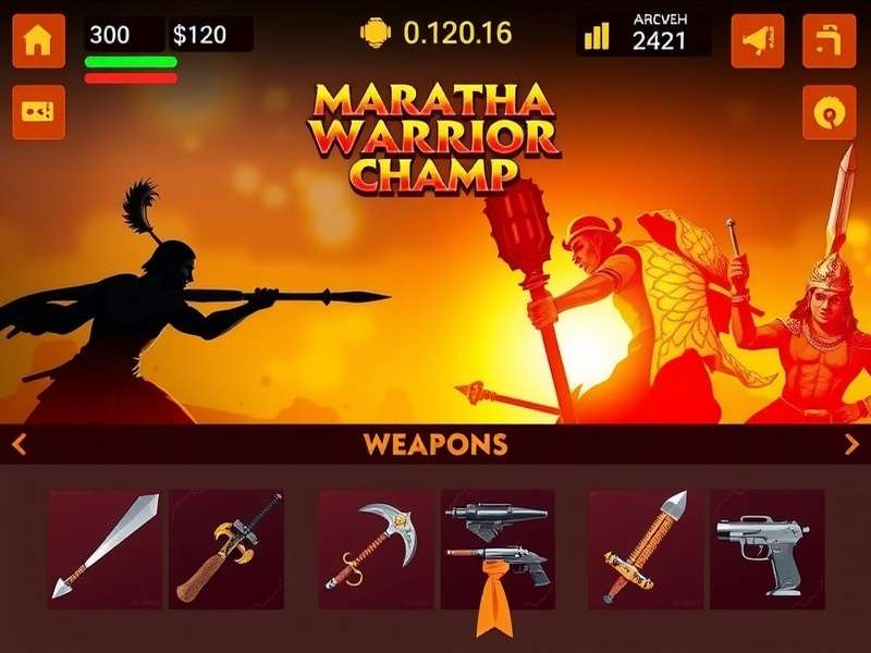 Maratha Warrior Champ weapon selection screen